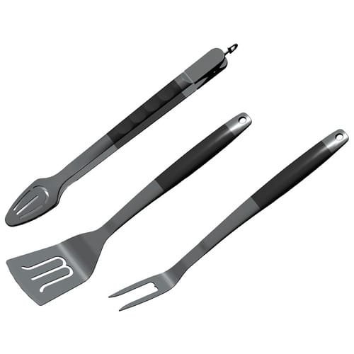 Mr. GARDENER Grillbesteck, BxL: 45,5 x 1,8 cm, aus Edelstahl - silberfarben