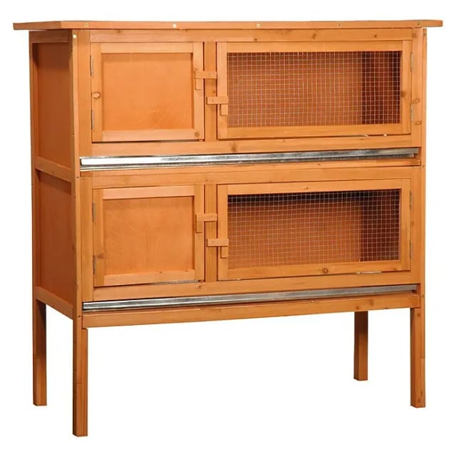 DOBAR Kleintierstall, BxHxT: 115 x 116 x 45 cm, braun