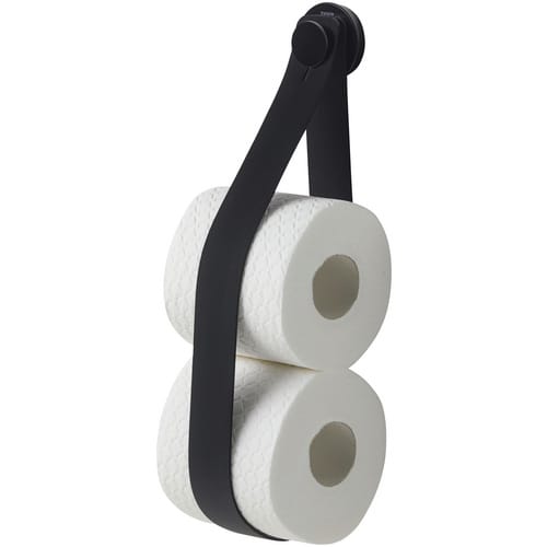 TIGER Toilettenpapierhalter »Urban«, Edelstahl/Zamak/Silikon, schwarz