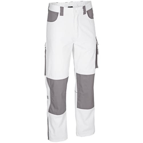 safety and more Arbeitshose »EXTREME«, weiß/grau, Polyester/Baumwolle, Gr. XXL - weiss