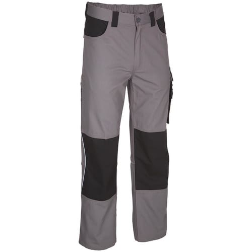 safety and more Arbeitshose »EXTREME«, grau/schwarz, Polyester/Baumwolle, Gr. M