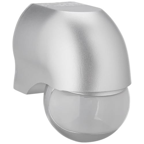REV-Ritter Bewegungsmelder, Kunststoff, Silber, Außen, 1200 W, Wandmontage, 12 min - silberfarben