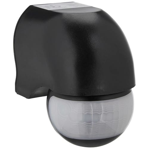 REV-Ritter Bewegungsmelder, Kunststoff, Schwarz, Außen, 1200 W, Wandmontage, 12 min