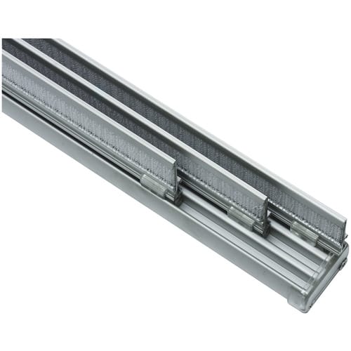 GARDINIA Flächenvorhangschiene, Länge: 2250 mm, 4-läufig, Aluminium - silberfarben