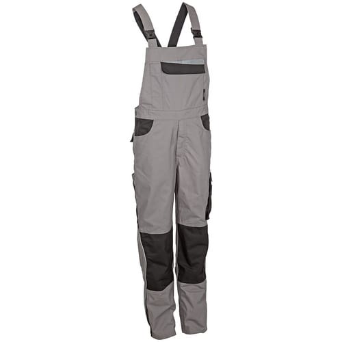 safety and more Latzhose »EXTREME«, grau/schwarz, Polyester/Baumwolle, Gr. M
