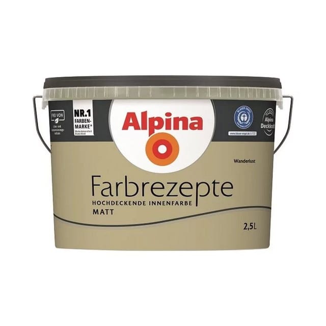 ALPINA Innenfarbe »Farbrezepte«, Wanderlust, matt - bunt
