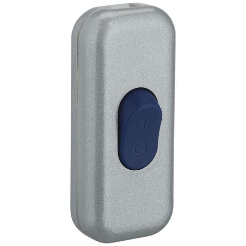 REV-Ritter Zwischenschalter, Silber/Blau, Kunststoff - bunt