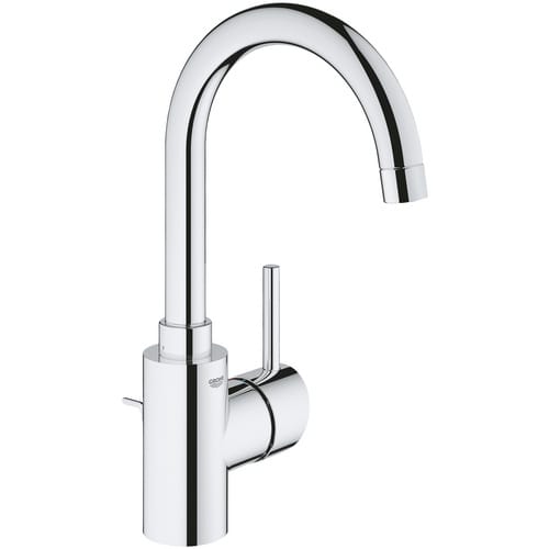 GROHE Waschtischarmatur »Concetto«, Metall, glänzend, ⅜", inkl. Ablaufgarnitur - silberfarben