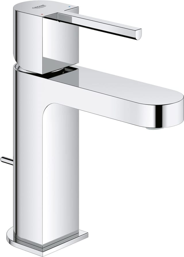 GROHE Waschtischarmatur »Plus«, Messing/Metall, glänzend, ⅜", inkl. Ablaufgarnitur - silberfarben
