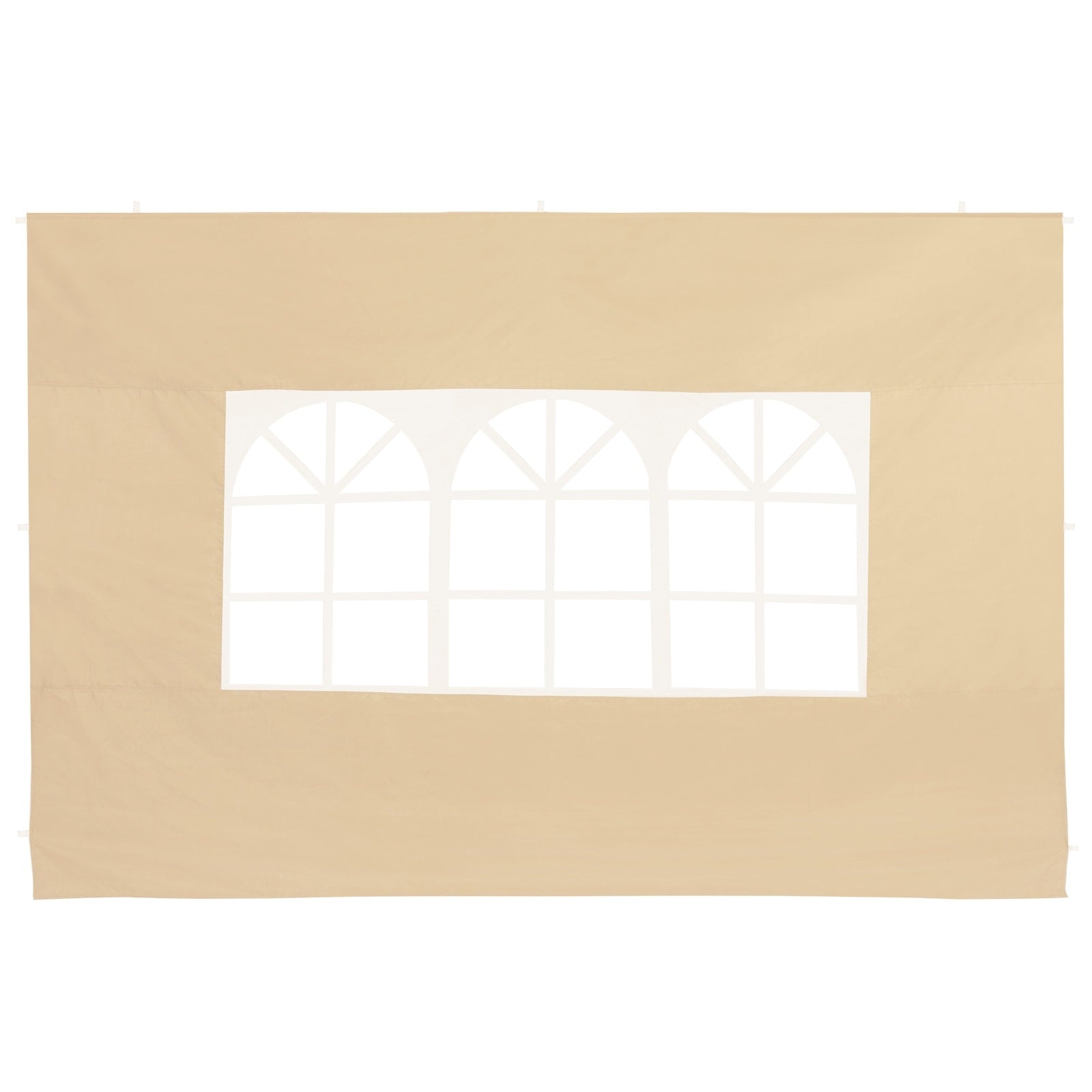 Pavillon-seitenwände, Beige, 3 X 2 M, Mit Reißverschluss