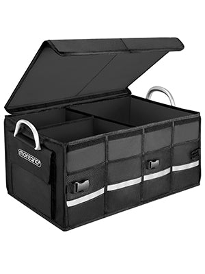 Kofferraum-organizer Mit Deckel, 68 L, Wasserdicht, Schwarz