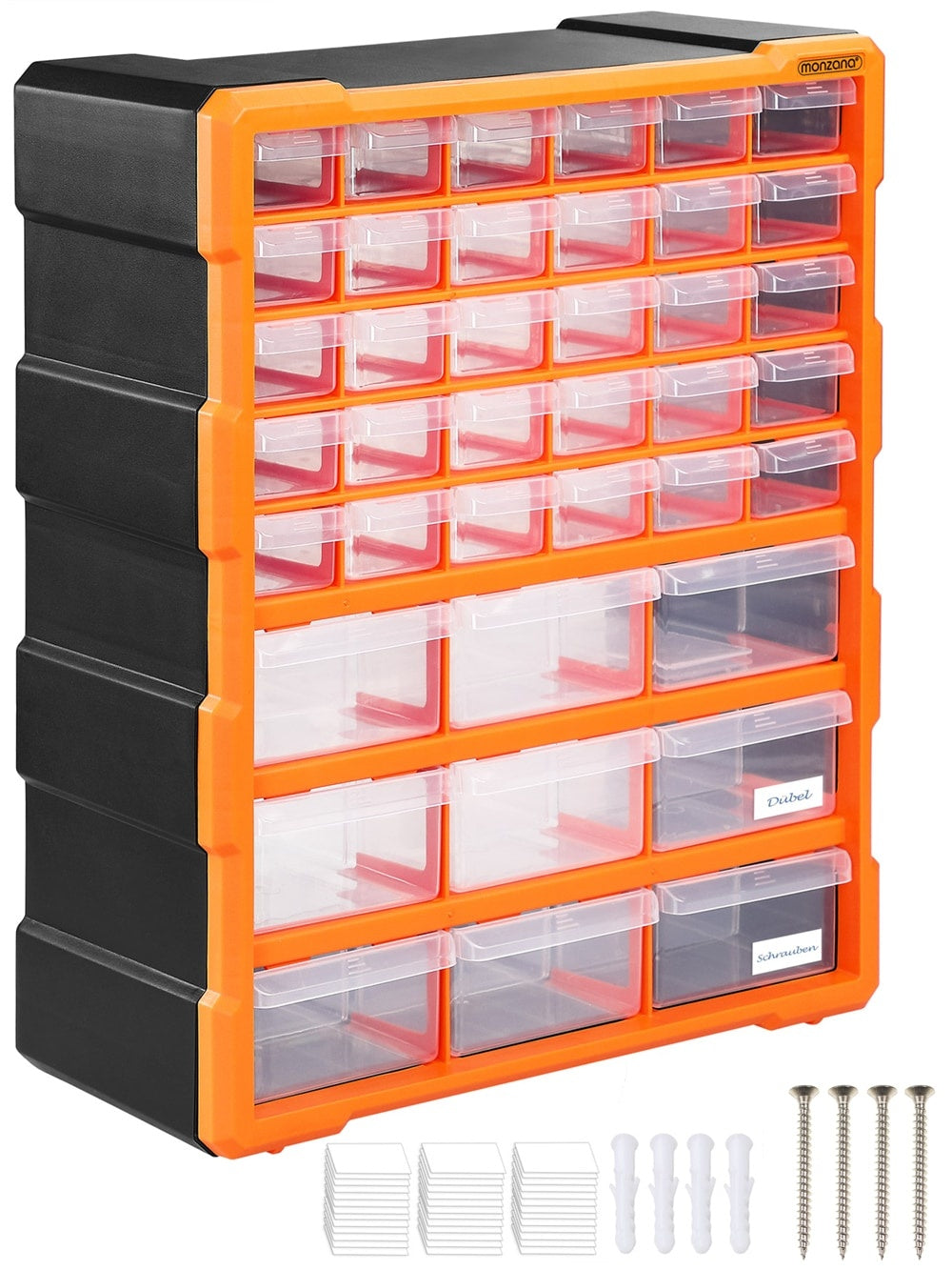 Kleinteile-organizer, 39 Schubladen, Erweiterbare Fächer