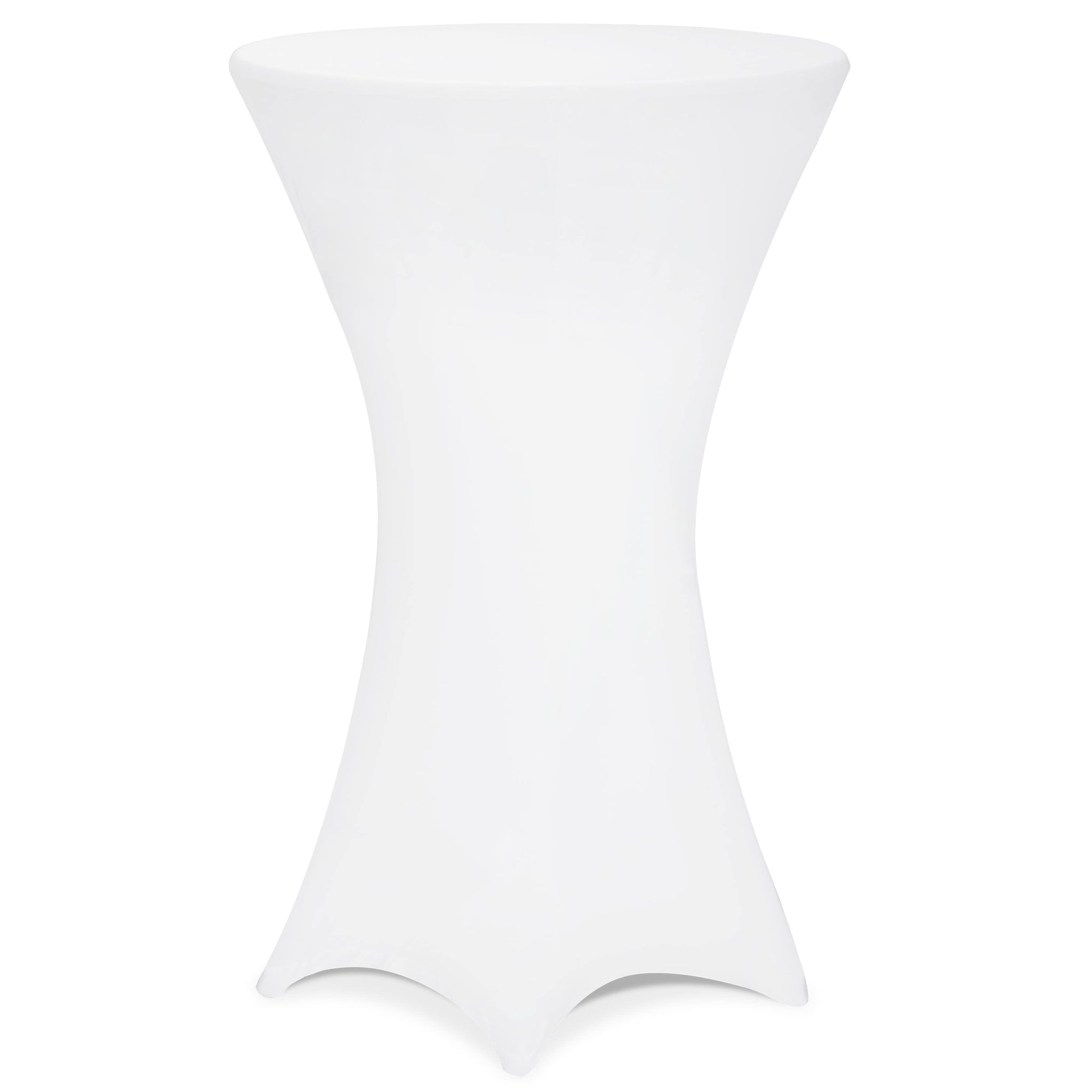 Weiße Cocktailtischdecke, 70 Cm, Knitterarm