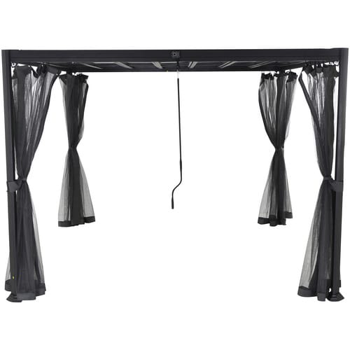 GARDAMO Moskitonetz-Set »Florenz«, Breite: 300 cm, Polyester, grau