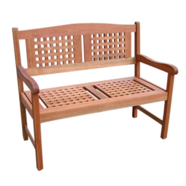 MERXX Bank »Lima«, Holz, 2-Sitzer, BxHxT: 108 x 90 x 58 cm - braun