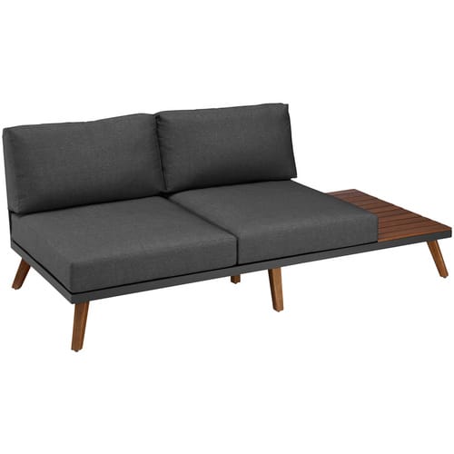 MERXX Gartenmöbel-Eckset »Athen«, 5 Sitzplätze, Akazienholz/Aluminium/Polyester, inkl. Auflagen - grau
