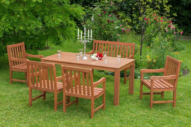 MERXX Gartensessel »Santos«, Holz, BxHxT: 50 x 89 x 58 cm - beige