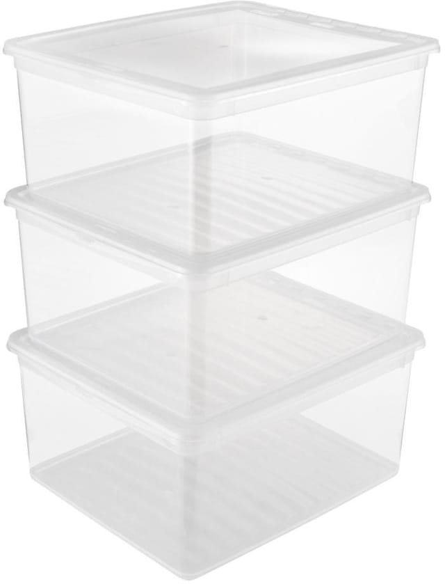 KEEEPER Aufbewahrungsbox »Bea«, BxHxL: 33,5 x 18 x 39 cm, Kunststoff - transparent