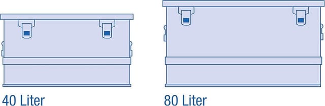 ALUTEC MÜNCHEN Aluminiumbox »BASIC«, BxHxL: 37 x 24,5 x 56 cm, Metall - silberfarben