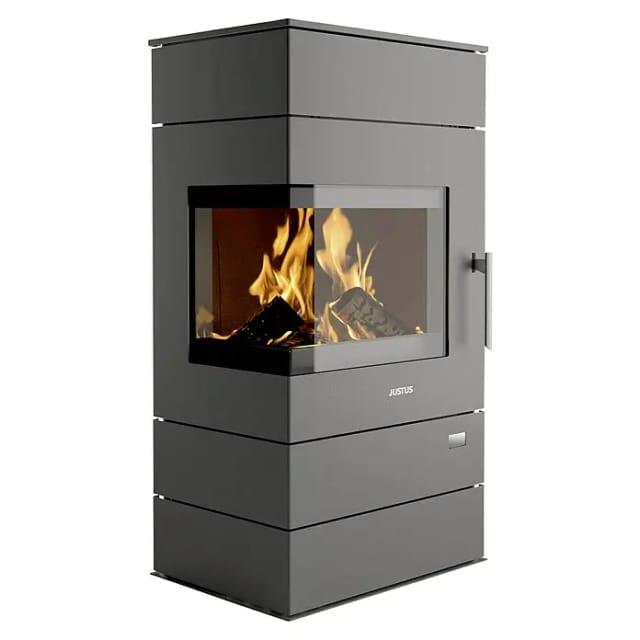 JUSTUS Kaminofen »Voga«, schwarz, Stahl, 7 kW