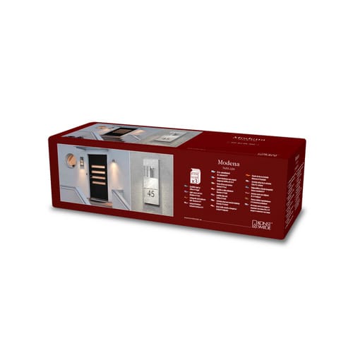 Konstsmide Wandleuchte »MODERN«, Silber, 35 W, BxHxT: 16 x 41 x 11 cm - silberfarben