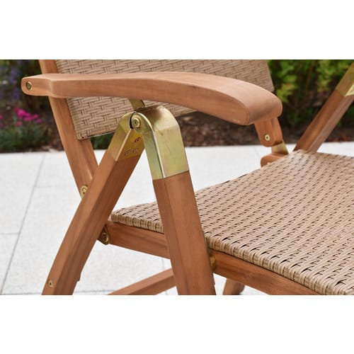 MERXX Gartenmöbelset »Capri«, 6 Sitzplätze, Akazienholz/Kunststoff - beige