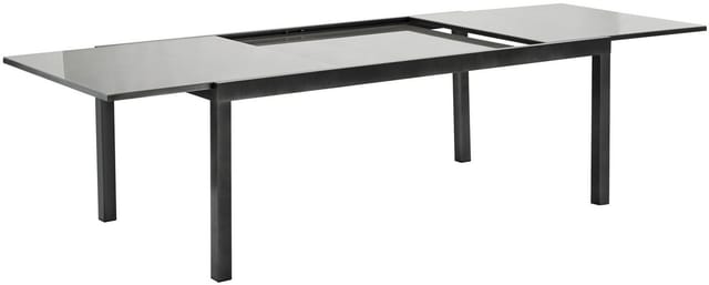 MERXX Ausziehtisch »Trivero«, BxHxT: 200 x 75 x 110 cm, Tischplatte: Sicherheitsglas - grau