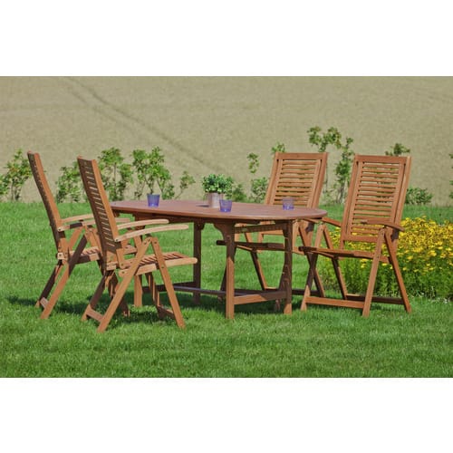 MERXX Gartenmöbel »Cordoba«, 4 Sitzplätze, Eukalyptusholz - beige