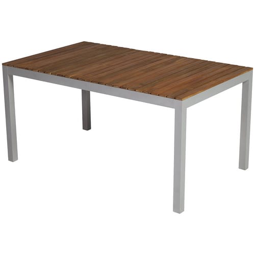 MERXX Tisch »Naxos«, mit Akazienholz-Tischplatte, BxHxT: 150 x 74 x 150 cm - beige