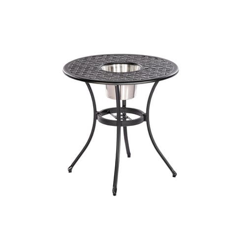 Tisch »Rhodos«, ØxH: 70 x 70 cm, Tischplatte: Aluminium - grau