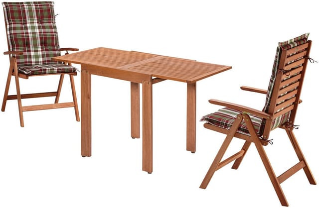 MERXX Gartenmöbelset »Borkum«, Holz, 3-teilig - beige