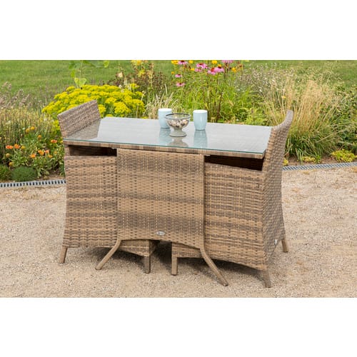 MERXX Gartenmöbel »Treviso«, Kunststoff, 3-teilig - beige