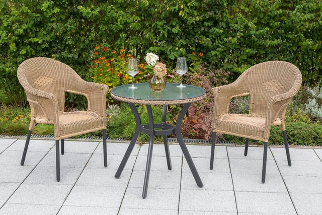 MERXX Gartenmöbel »Ravenna«, Kunststoff, 3-teilig - beige