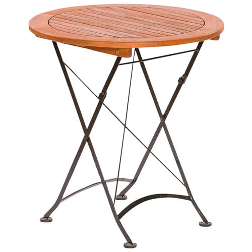 MERXX Gartentisch »Schlossgarten«, BxHxT: 70 x 74 x 70 cm, Tischplatte: Eukalyptusholz - beige
