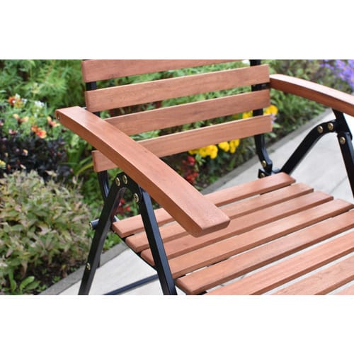 MERXX Klappstuhl »Schlossgarten«, BxTxH: 55 x 107 x 109 cm, Stahl/ Eukalyptusholz - beige