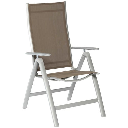 Klappsessel »Carrara«, Aluminium, BxHxT: 60 x 108 x 70 cm - grau