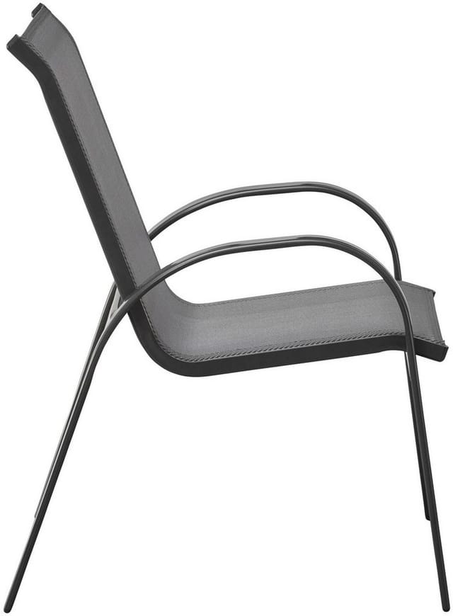 MERXX Stapelsessel »Amalfi«, Aluminium/Textil, BxHxT: 56 x 97 x 76 cm - grau