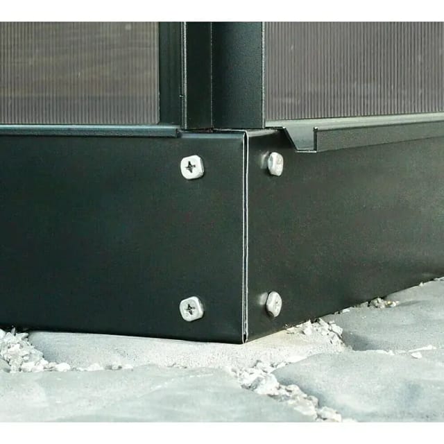 VITAVIA Fundamentrahmen »6200«, BxHxL: 16 x 13,5 x 197,5 cm, Stahl verzinkt, schwarz