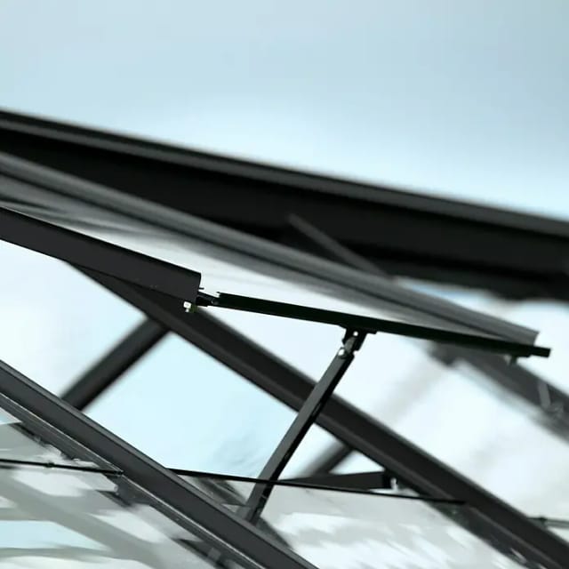 VITAVIA Alu-Dachfenster, BxT: 61,6 x 57,3 cm - schwarz