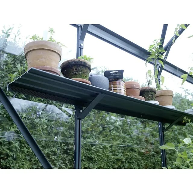 VITAVIA Alu-Regal, BxT: 15 x 122 cm - gruen