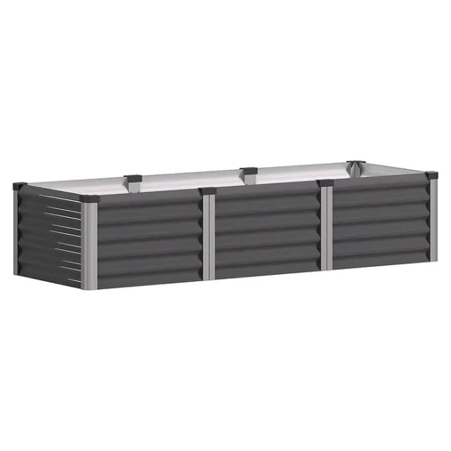 VITAVIA Hochbeet »Meta In+Out 401 S«, BxHxL: 184,68 x 40,3 x 64,67 cm, Zincalume® - grau