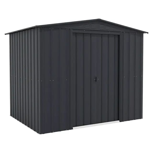 Globel Gerätehaus »Dream«, Metall, BxHxT: 245 x 198 x 185 cm (Außenmaße inkl. Dachüberstand) - grau
