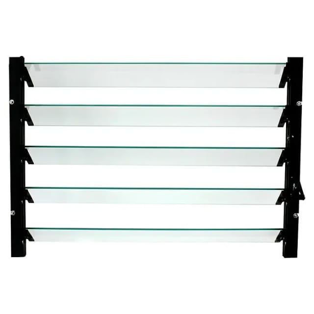 VITAVIA Lamellen-Wandfenster, BxH: 61 x 45 cm - schwarz