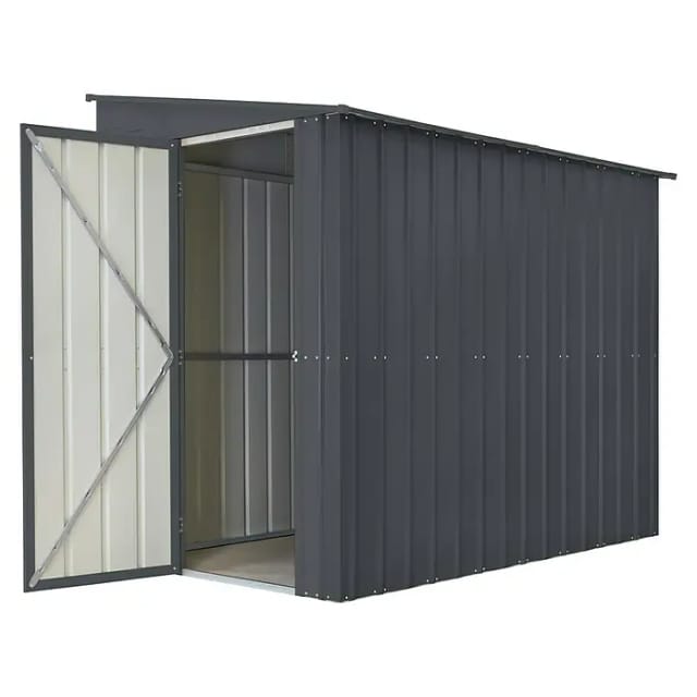 Globel Wand-Zierde »LeanTo 58«, Stahl, Pultdach, 3,37 m², BxT: 155 x 242 cm, anthrazit - grau