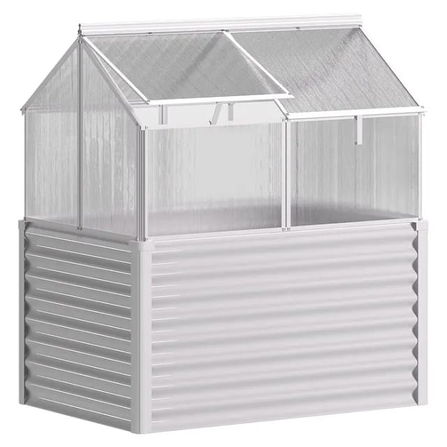VITAVIA Hochfrühbeet »Paris HKP«, BxHxL: 83,1 x 136,9 x 121,7 cm, Aluminium - silberfarben