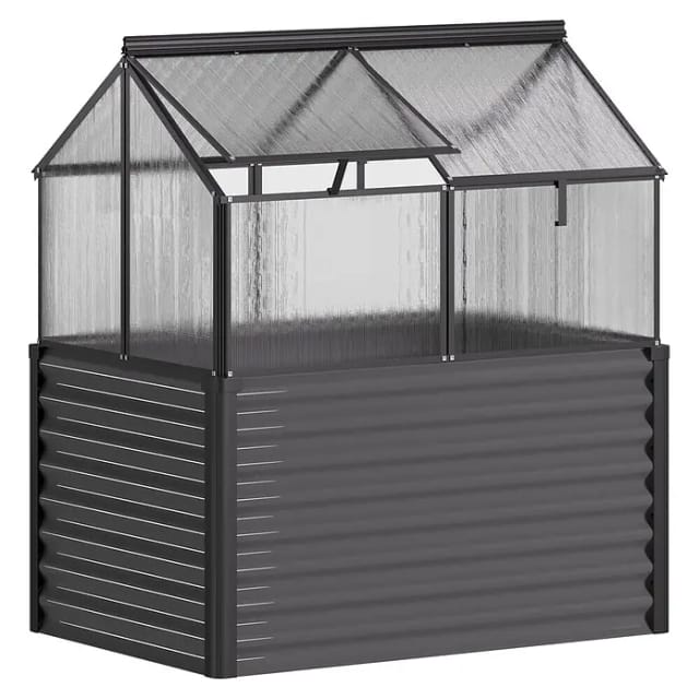 VITAVIA Hochfrühbeet »Paris HKP«, BxHxL: 83,1 x 136,9 x 121,7 cm, Aluminium - schwarz