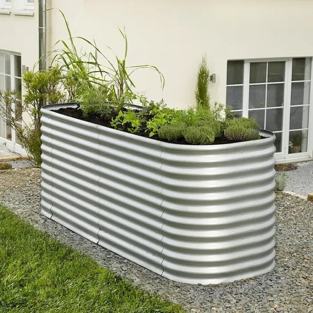 VITAVIA Hochbeeterweiterung »Vita 858«, BxH: 80 x 86 cm, Zincalume® - silberfarben