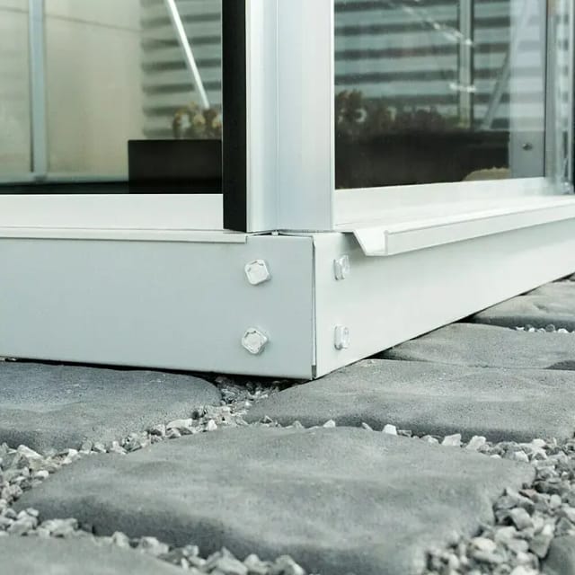 VITAVIA Fundament für Gewächshaus »5200«, verzinkter Stahl, BxL: 192,2 x 254,4 cm - grau