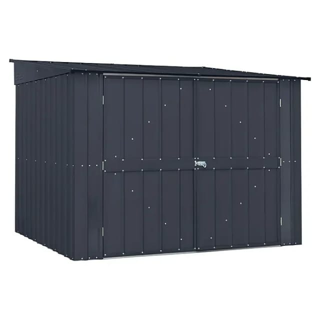 Globel Gerätehaus »Family«, Stahl, Pultdach, 3,79 m², BxT: 211 x 200 cm, anthrazit - grau