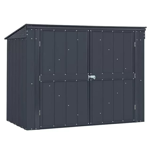 Globel Gerätehaus »Easy 5x3«, Stahl, Pultdach, 1,62 m², BxT: 174 x 101 cm, anthrazit - grau